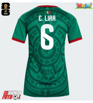 México Erik Lira #6 Primera Equipación Mujer Mundial 2026 Manga Corta
